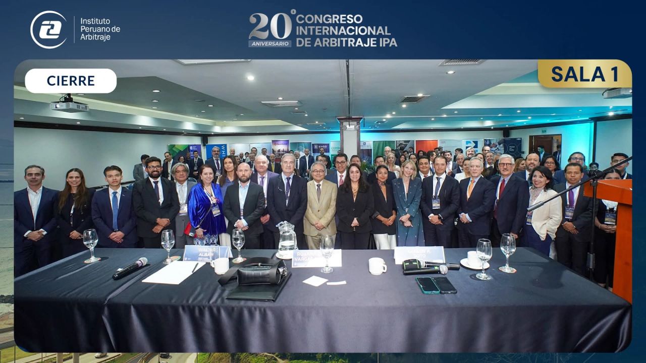 20 Congreso de Arbitraje del IPA, Perú. 